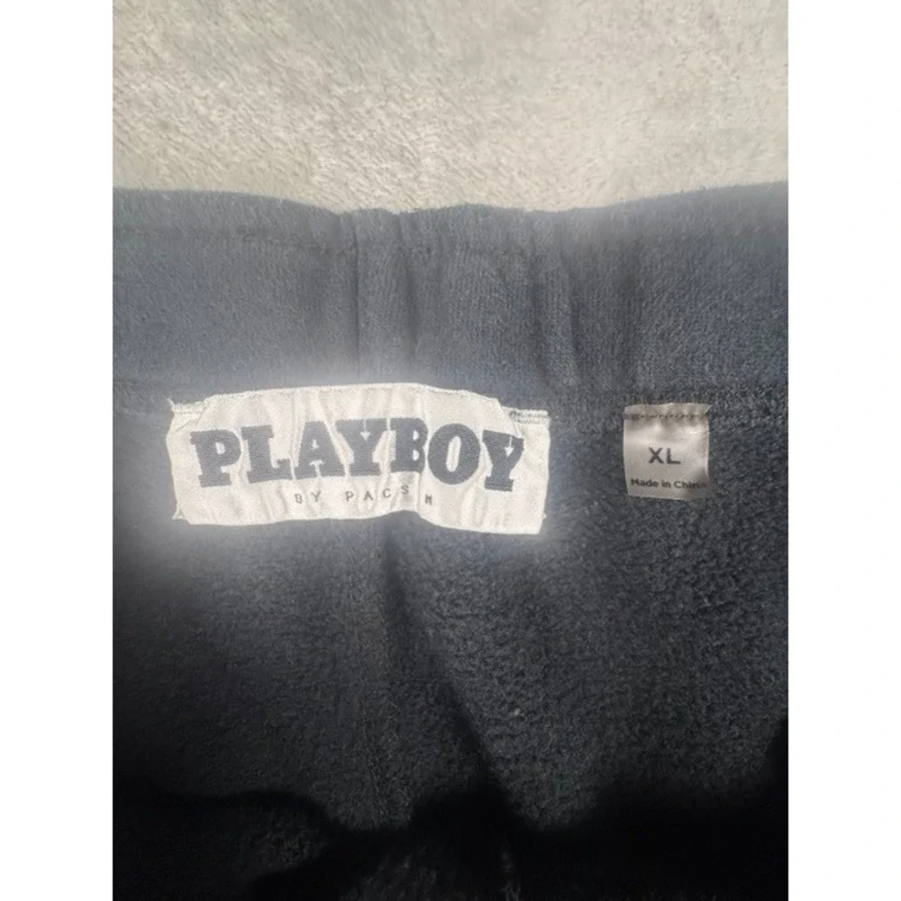 Playboy Shorts Mens XL Art Dept Black Fleece Graphic PacSun Sweat Shorts
